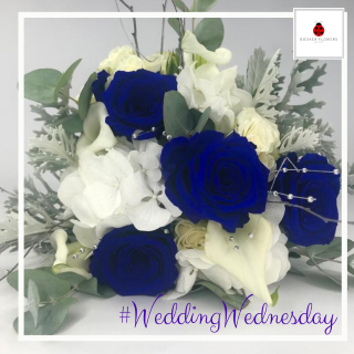 Blue Rose and White Calla Lily Wedding at Knowsley Suites